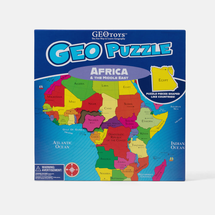 GeoPuzzle Africa and the Middle East, 65 Piece Geography Jigsaw Puzzle